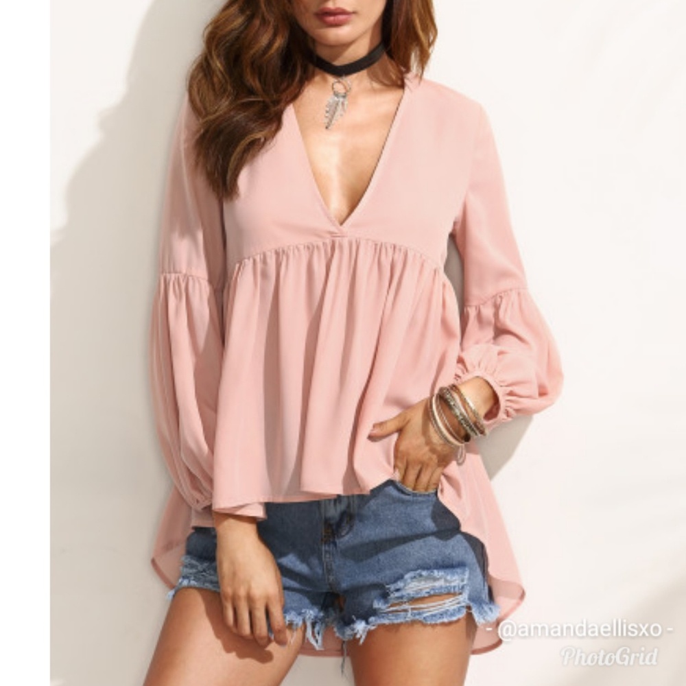 NEW! High Low Flowy Tunic Blouse